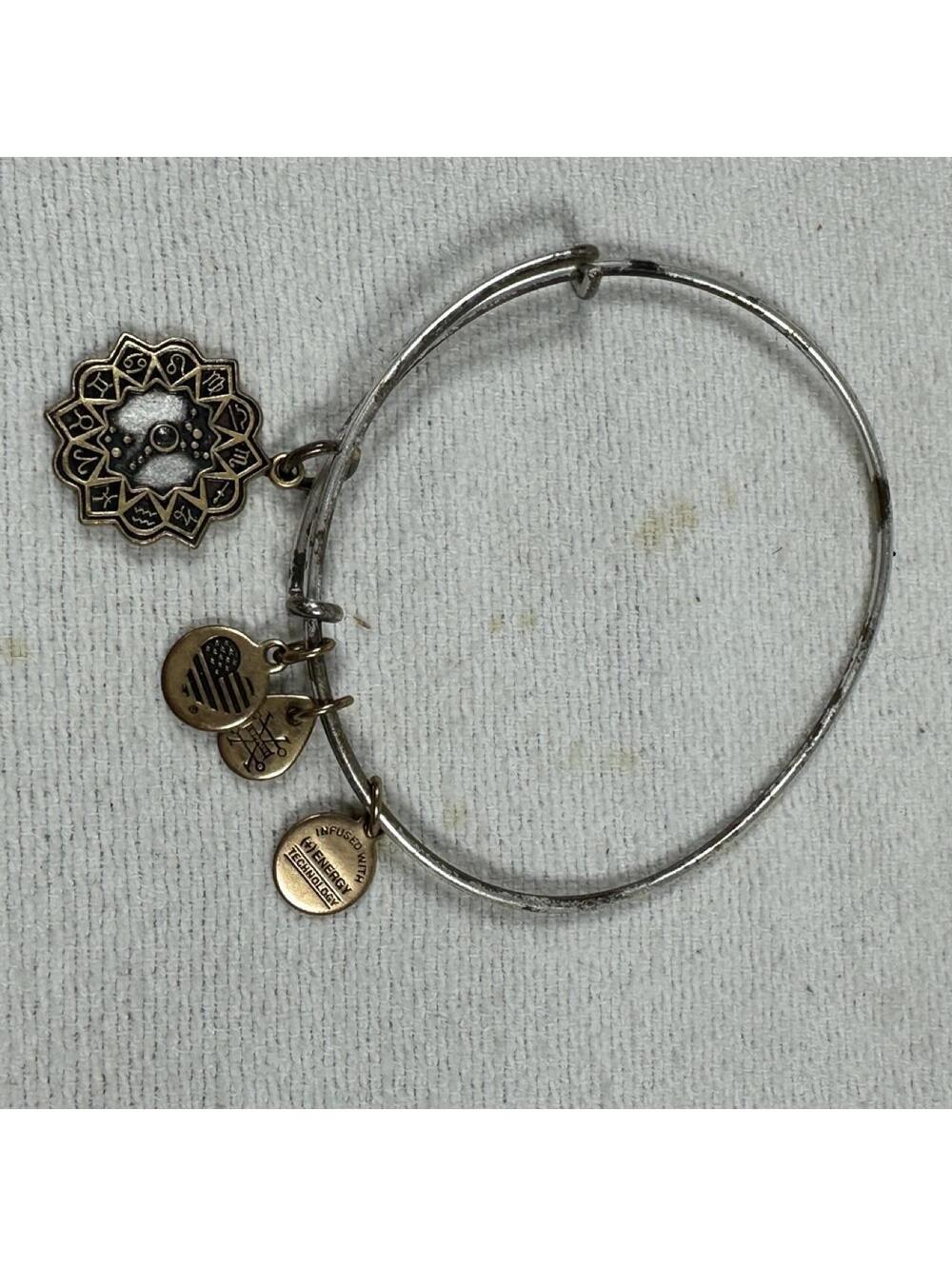 ALEX AND ANI Women's Silver and Gold colored bangle scorpio